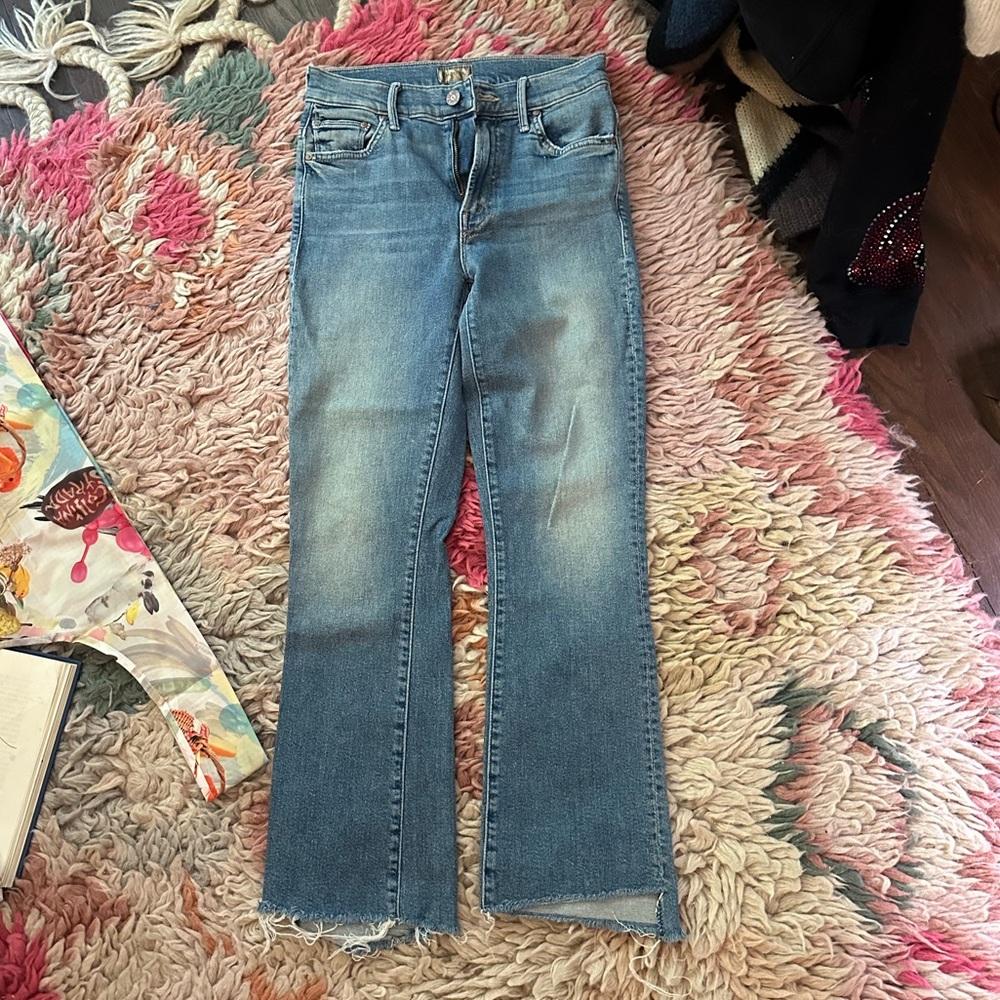 mother denim straight leg jeans